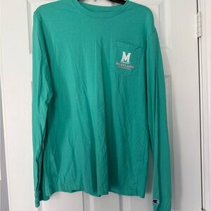 Champion Maryland Green Long Sleeve Shirt